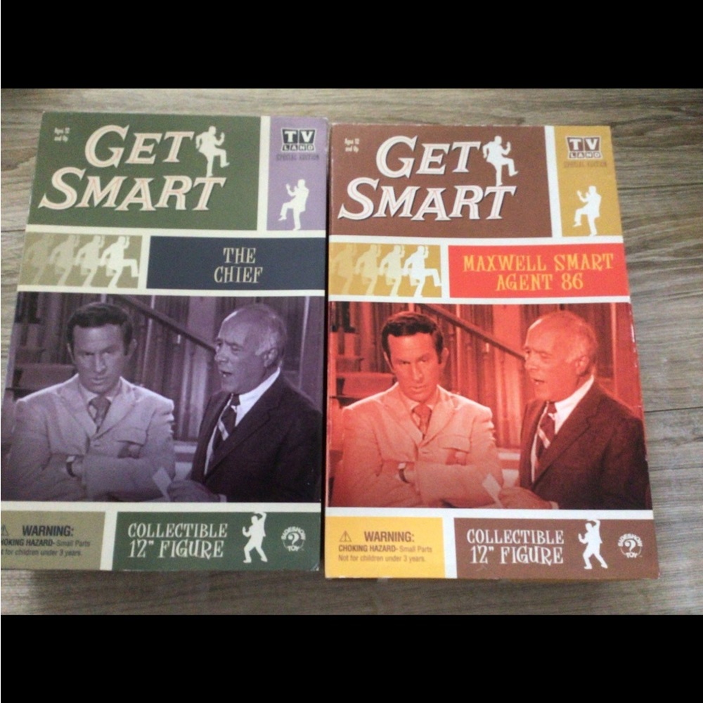 Set of Get Smart Maxwell Smart Agent 86 & The Chief Figures